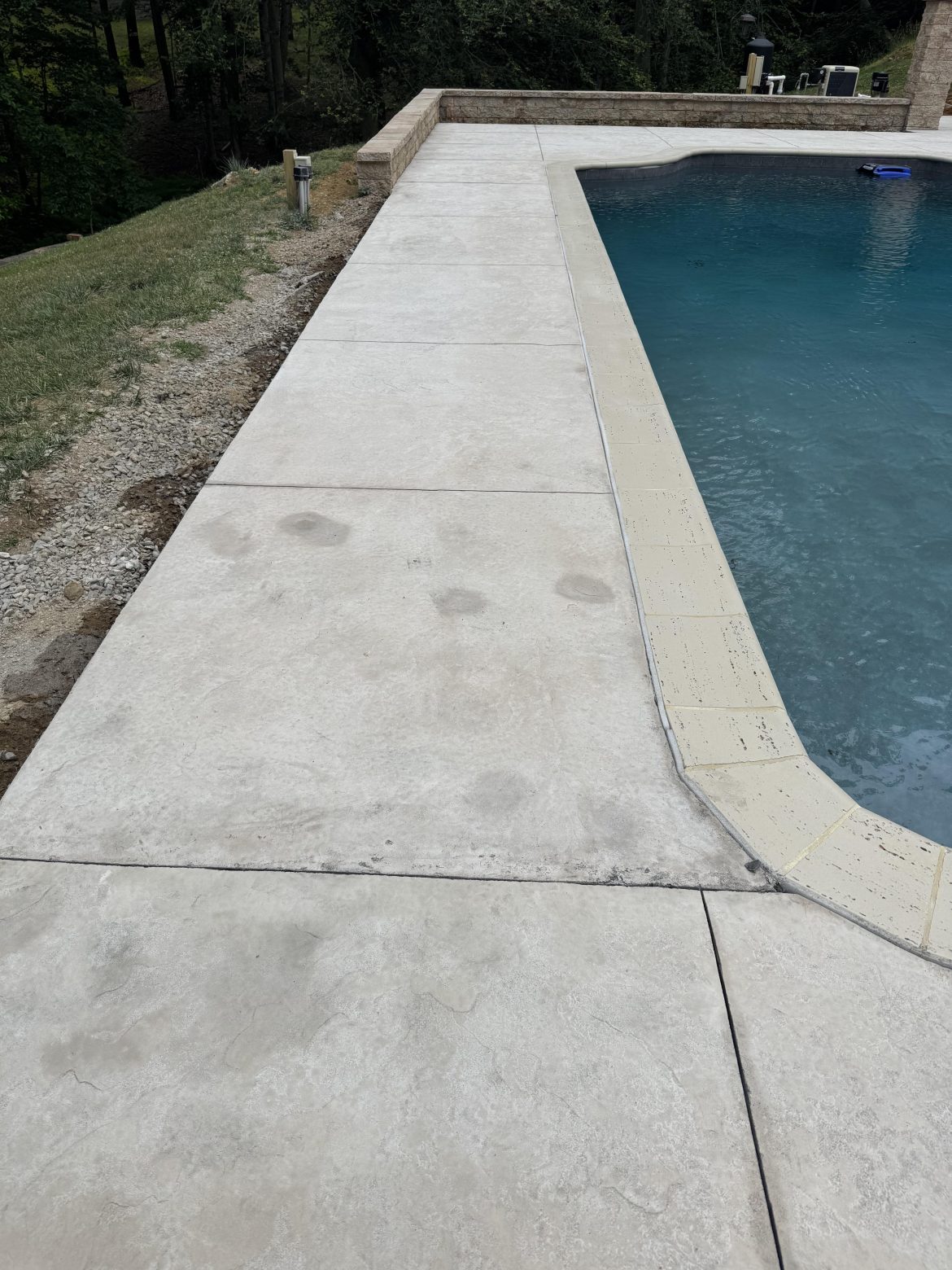 Custom Stamped Concrete Pool Deck in Colts Neck, NJ