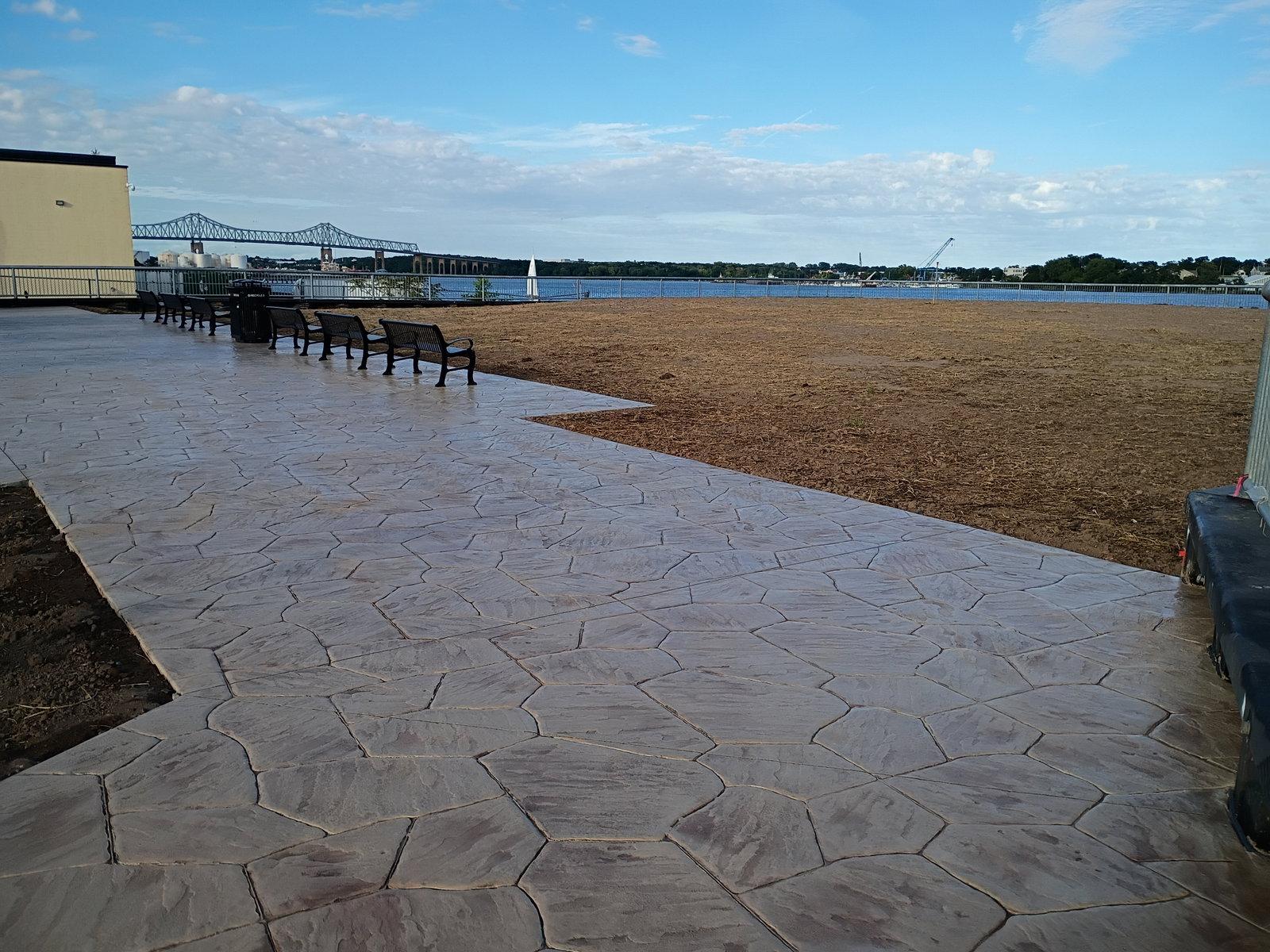 stamped concrete walkways perth amboy base prep