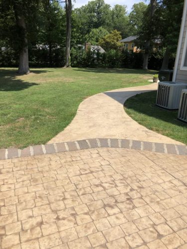 custom slate walkway