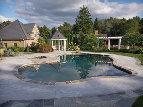 stamp overlay pool deck